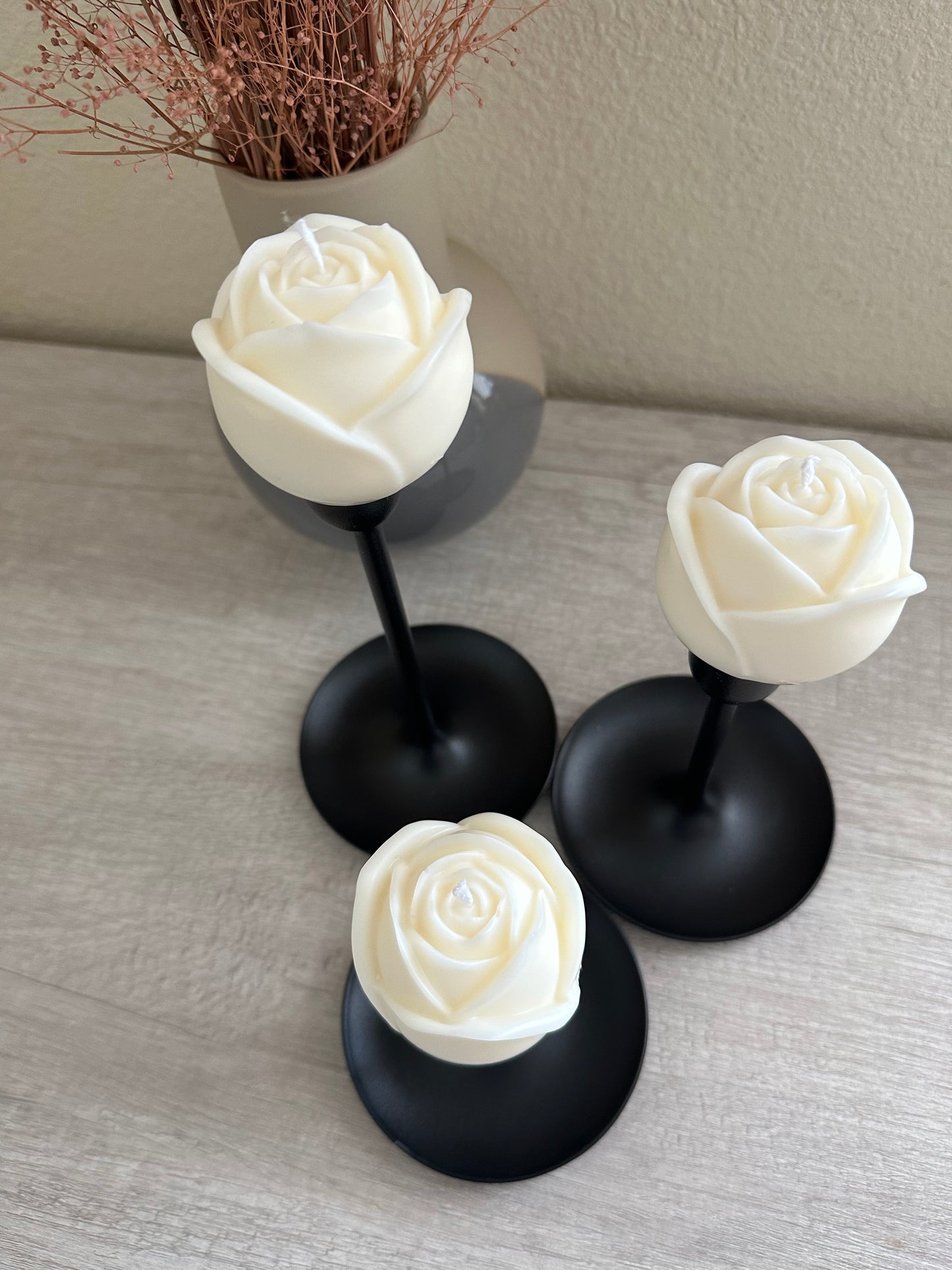 Rosebud Candle