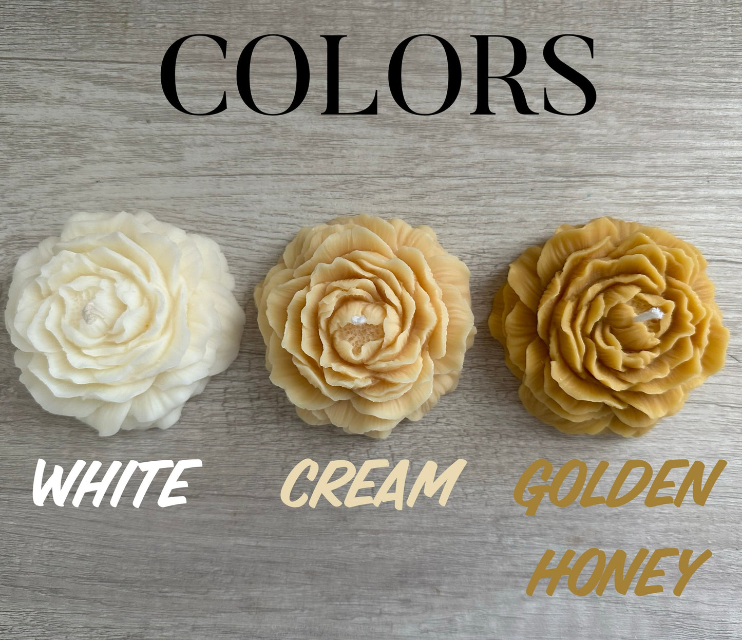 Flower Pillar Candles