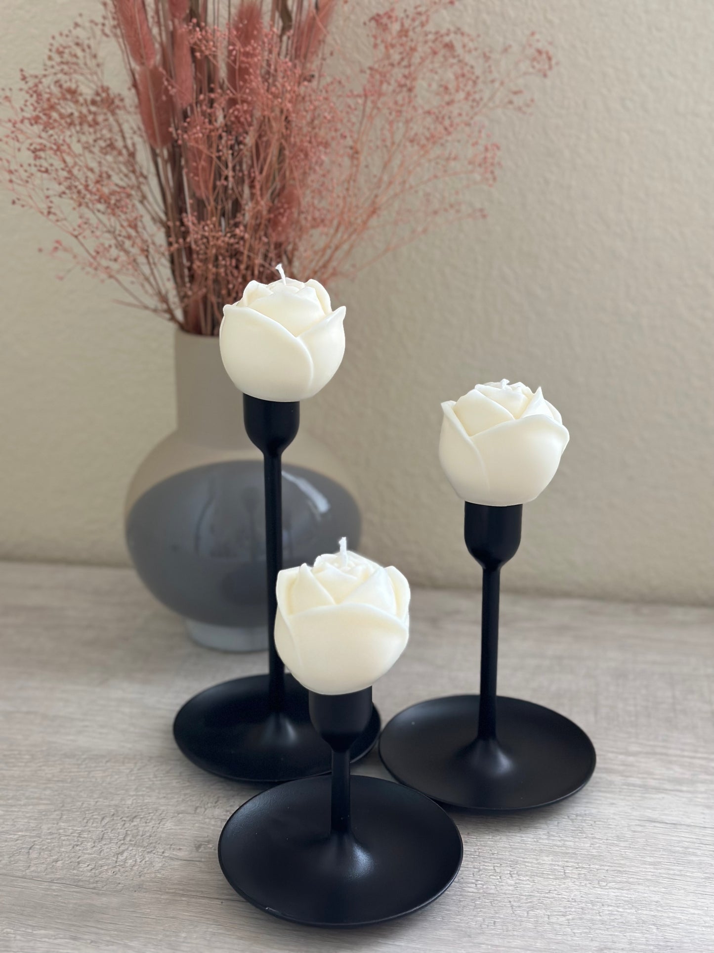 Rosebud Candle