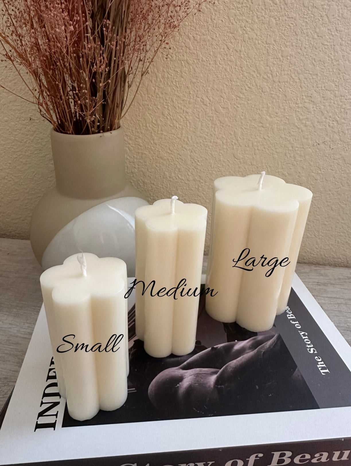 Flower Pillar Candles