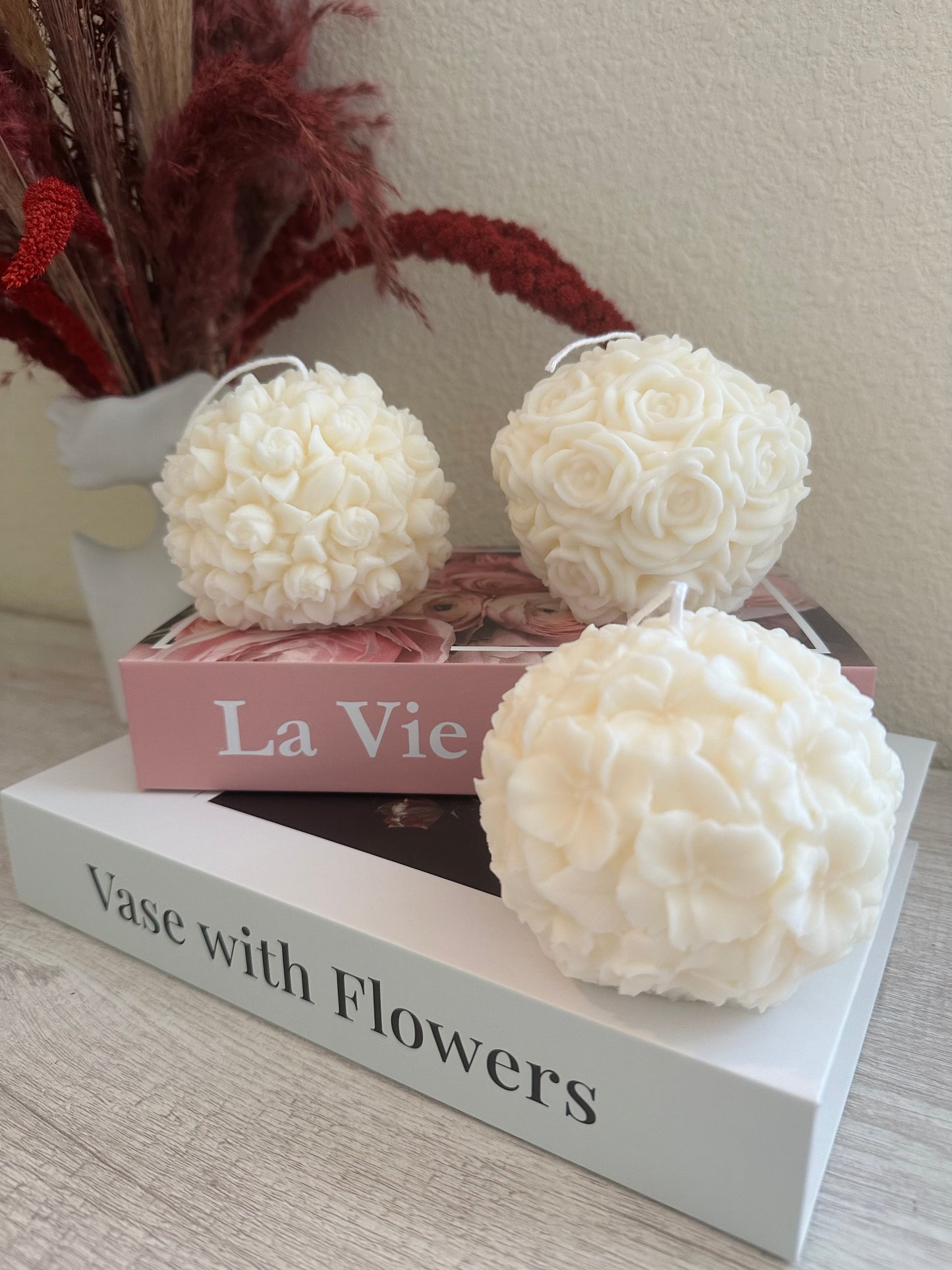 Flower Ball Candles