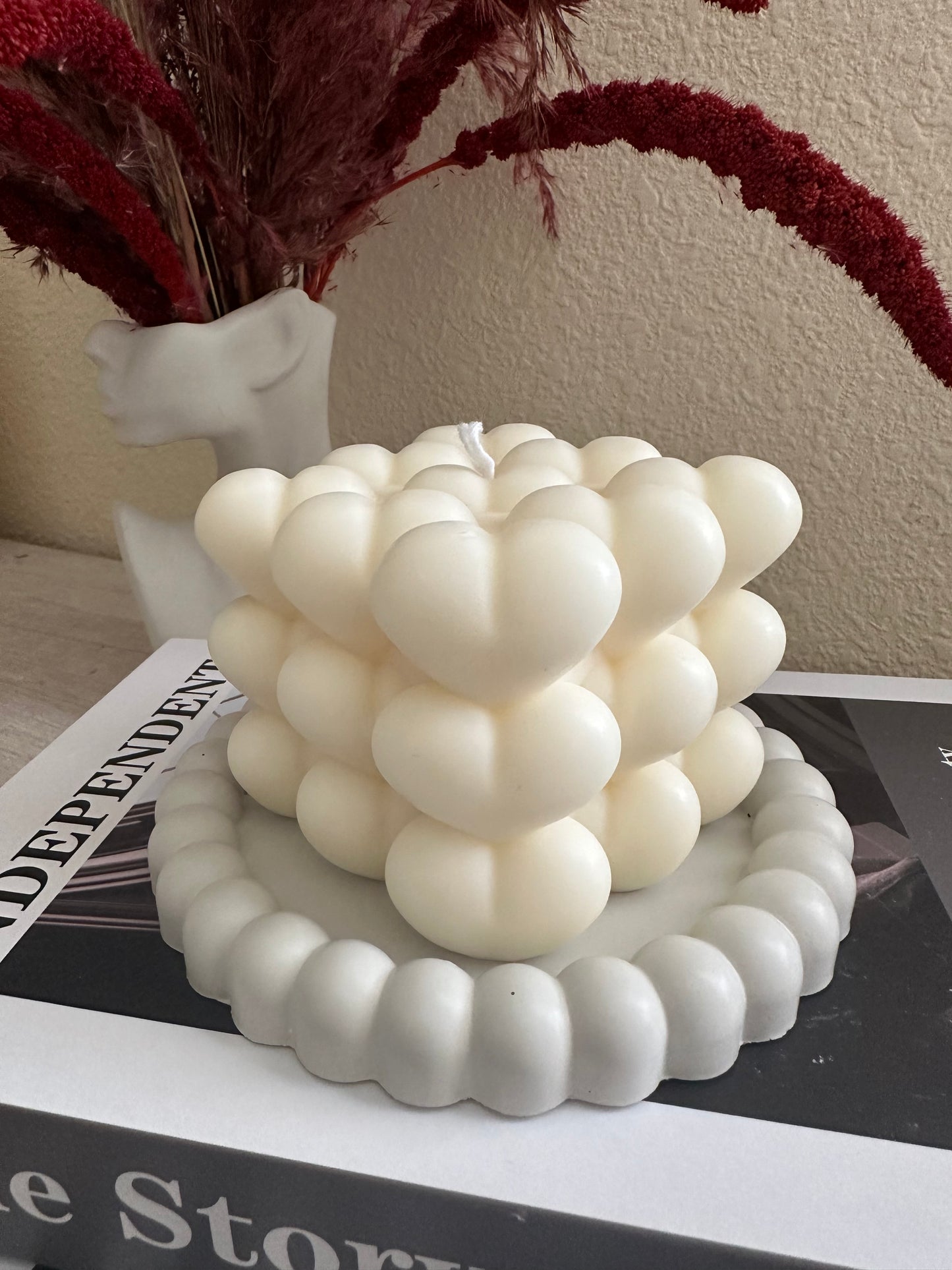 Heart Bubble Candles