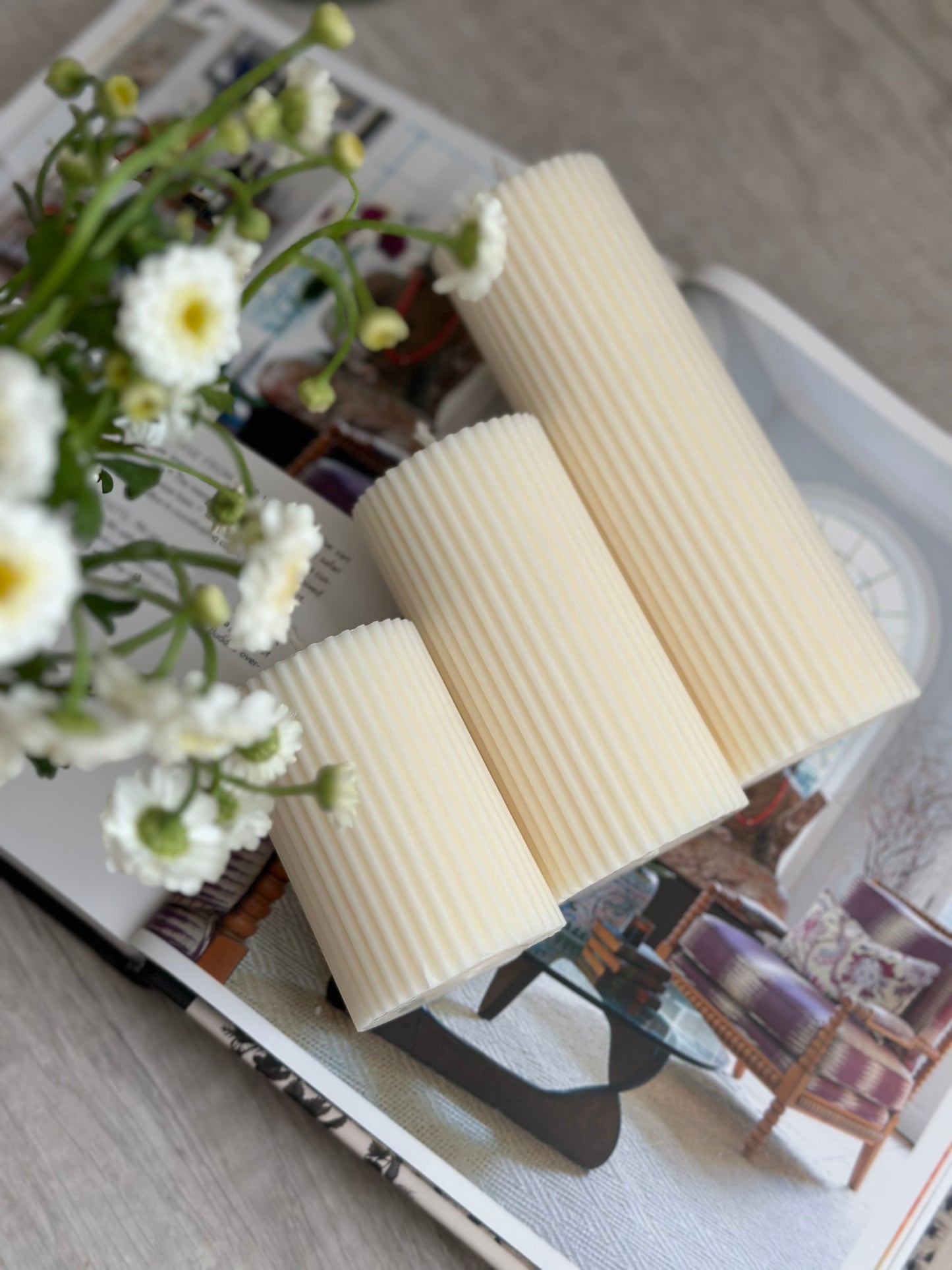 Ribbed Trio Pillar