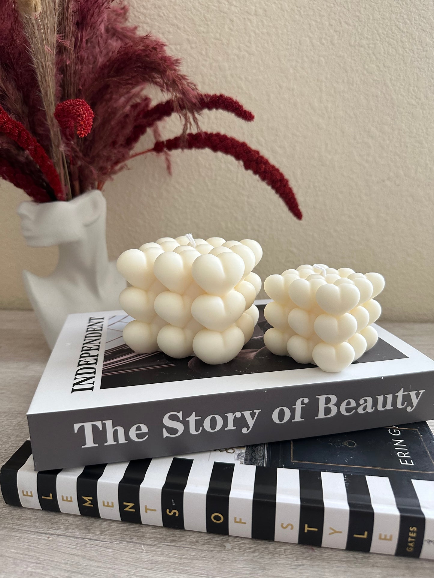 Heart Bubble Candles