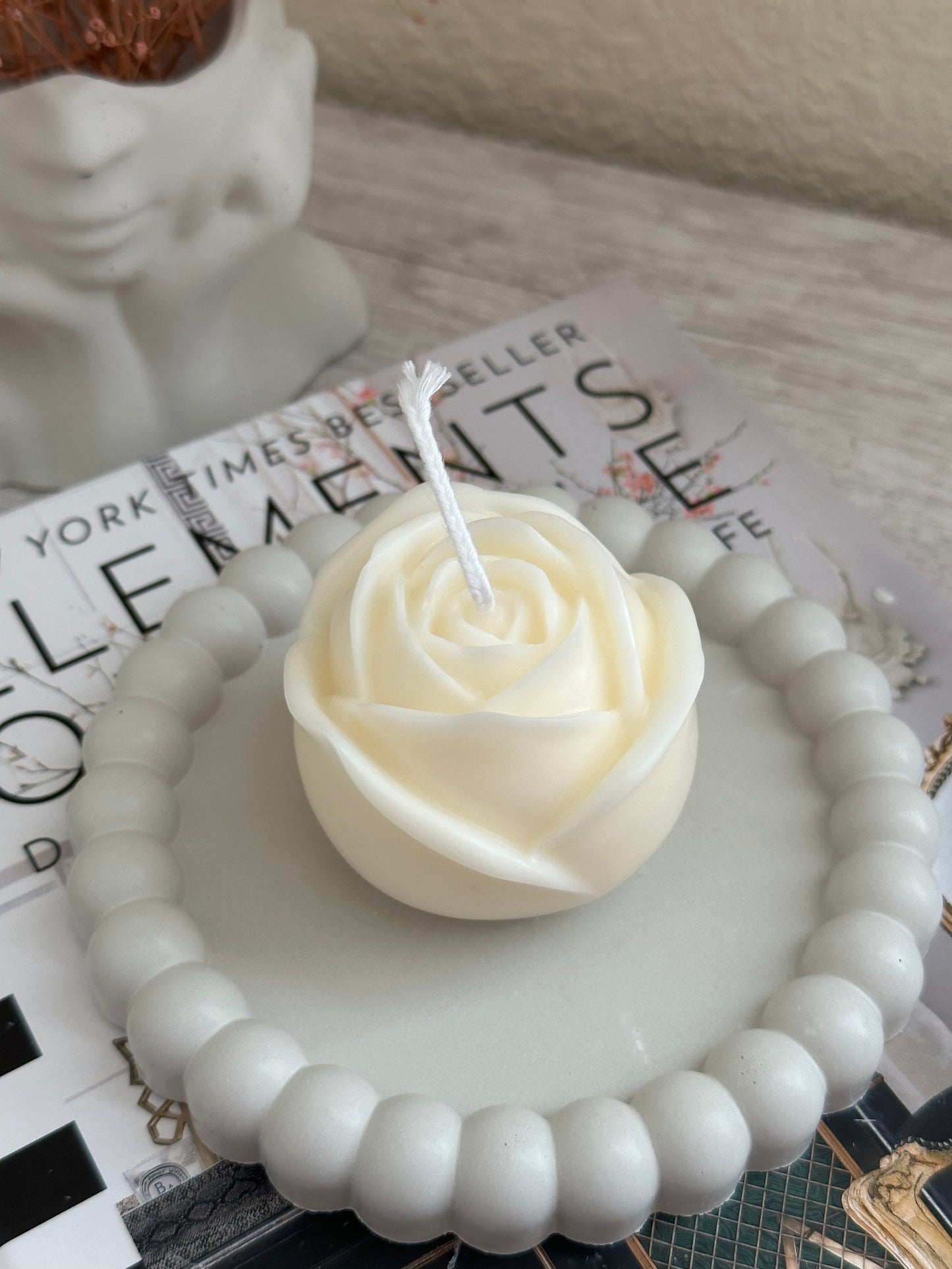 Rosebud Candle