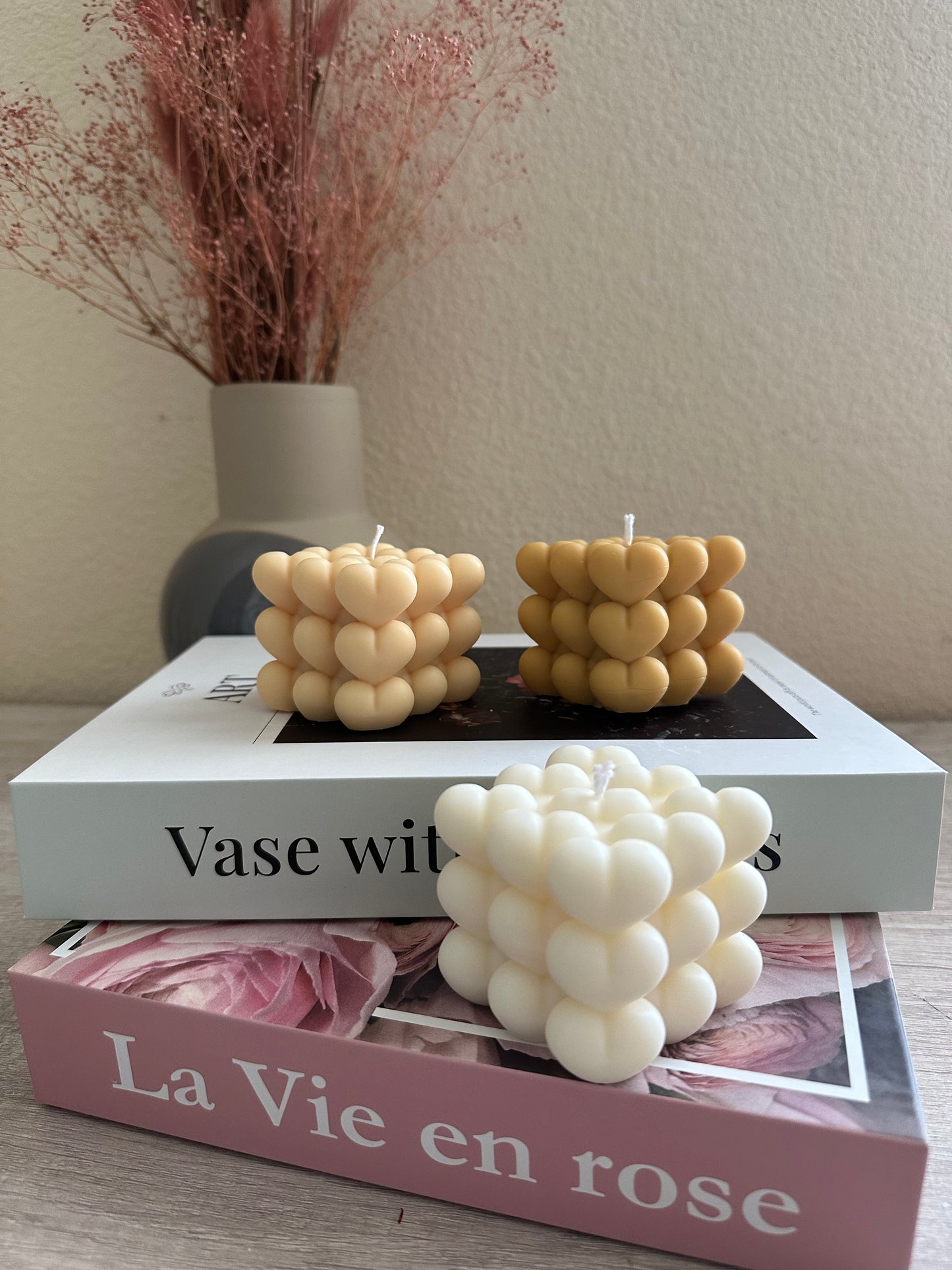 Heart Bubble Candles