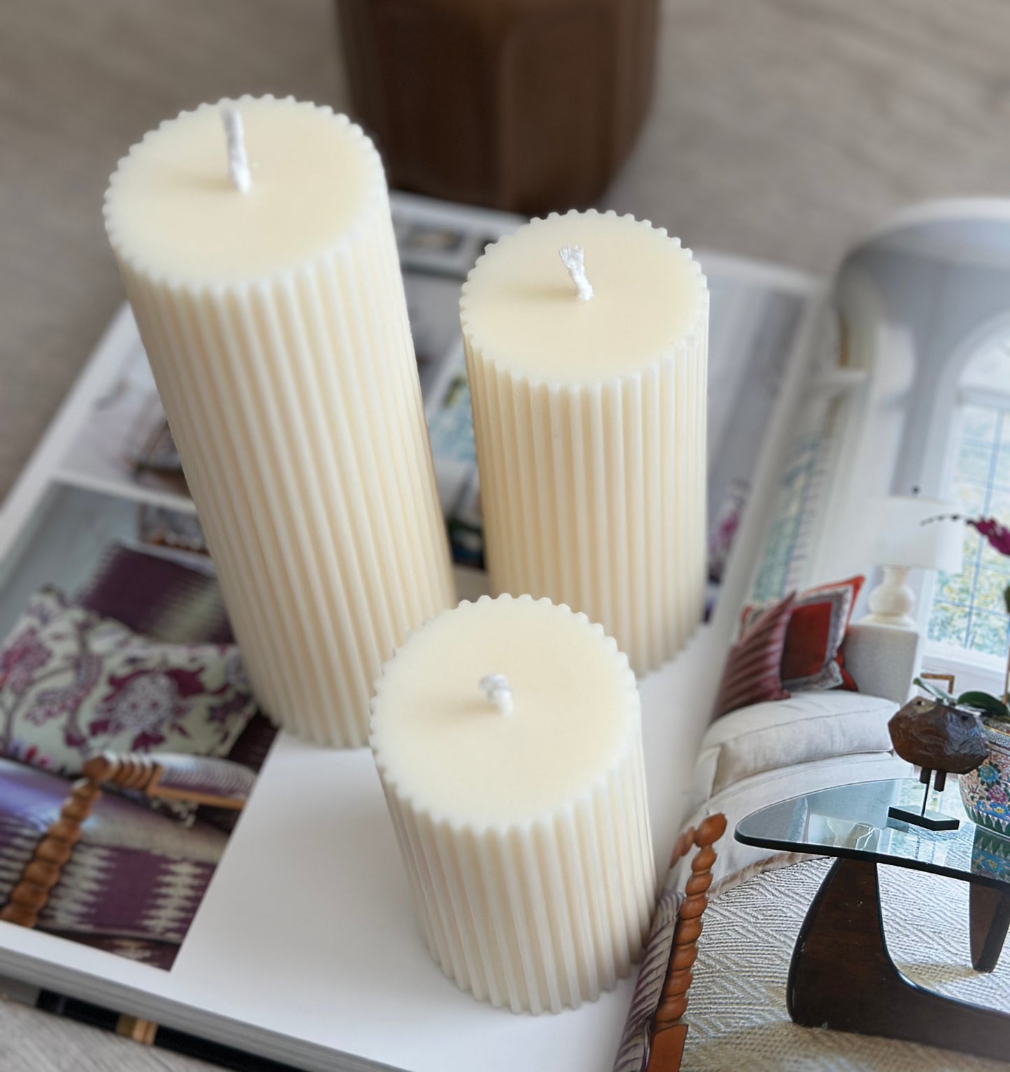 Ribbed Trio Pillar