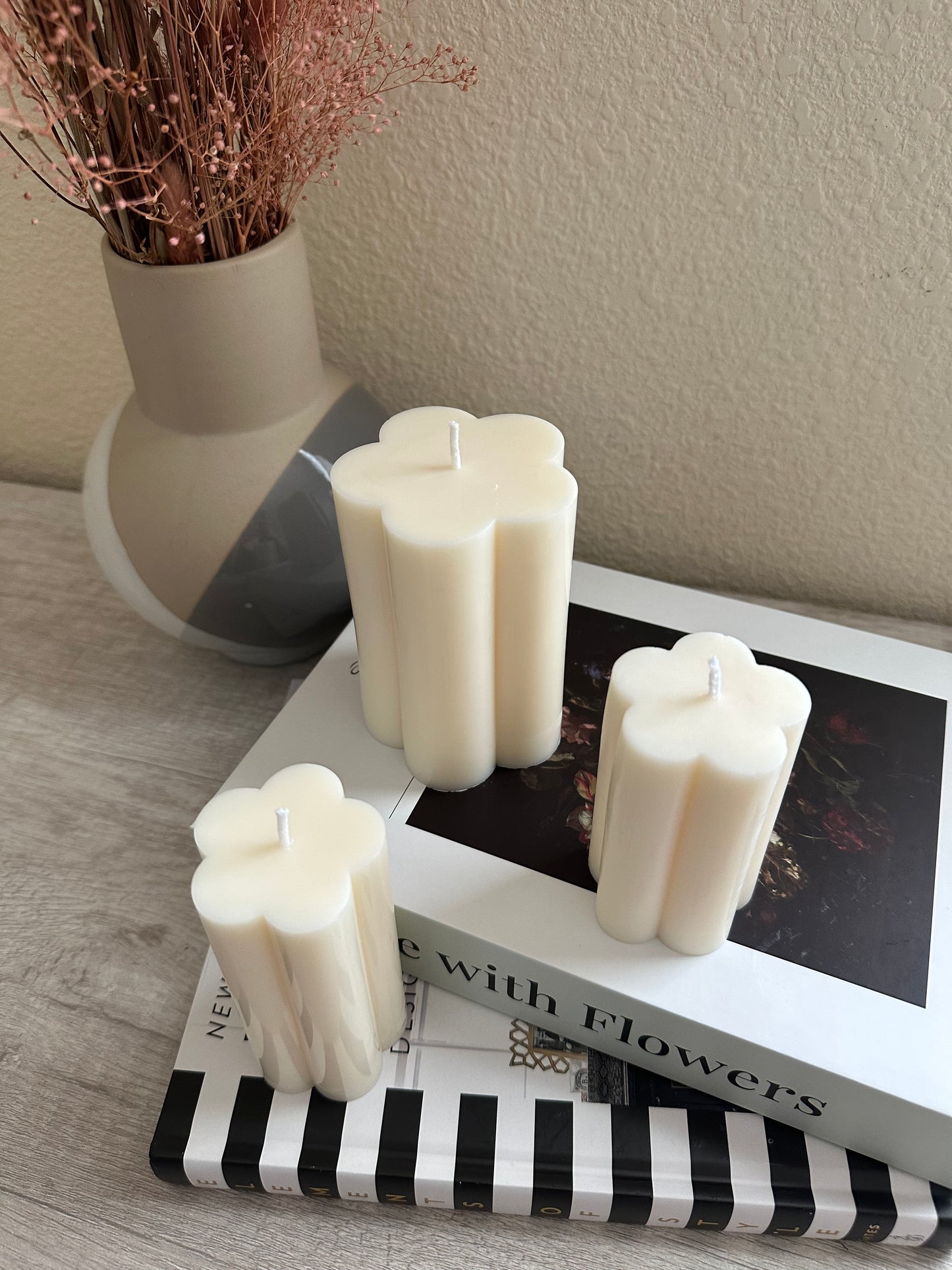 Flower Pillar Candles
