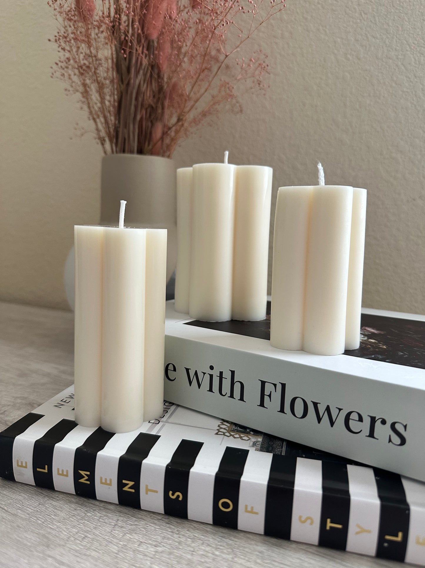 Flower Pillar Candles